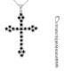Black Diamond Beautiful Women Cross Pendant 18