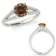 Champagne Diamond Fancy Solitaire Engagement Wedding Ring 14K Gold