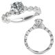 G-H Real Diamond Wedding Bubble Solitaire Bridal Ring Band 14K Gold