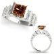 1.75 Carat Champagne Diamond Beautiful Solitaire Lovely Classy Ring 14K Gold