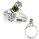 Green Diamond Antique Classically Styled Anniversary Ring 14K Gold